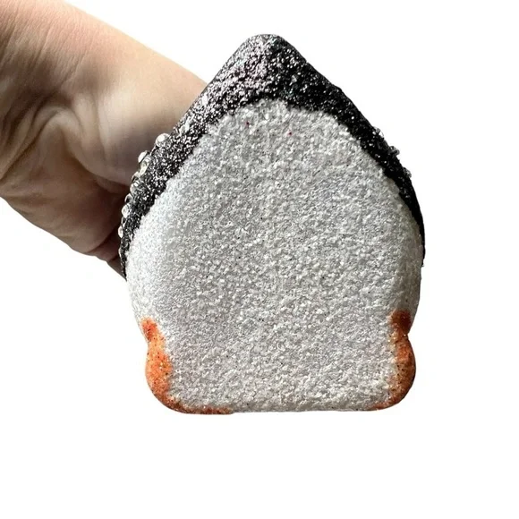 Penguin Ornaments Lot of 3 Tree Christmas Decorations Sparkles Glitter Embellish - Picture 4 of 12